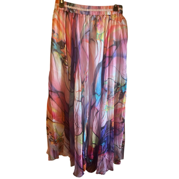 Afibi Dresses & Skirts - Afibi Women Full-Ankle Length Long Skirt Beach Skirt Multicolor in size M